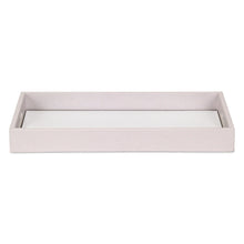 Load image into Gallery viewer, 16" Shagreen And Mirror Tray - White
