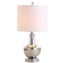 Load image into Gallery viewer, 20" Novelty Bedside Lamp With Drum Shade - Silver
