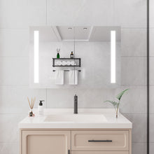 Load image into Gallery viewer, LED Medicine Cabinet With Mirror, Double Door With Defogger, Dimmer, Surface Mount

