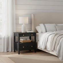 Load image into Gallery viewer, Danielle - 2 Drawer Nightstand With Knobs - Black
