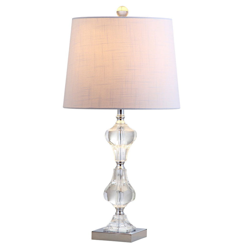 26" Urn Table Lamp With Empire Shade - Clear