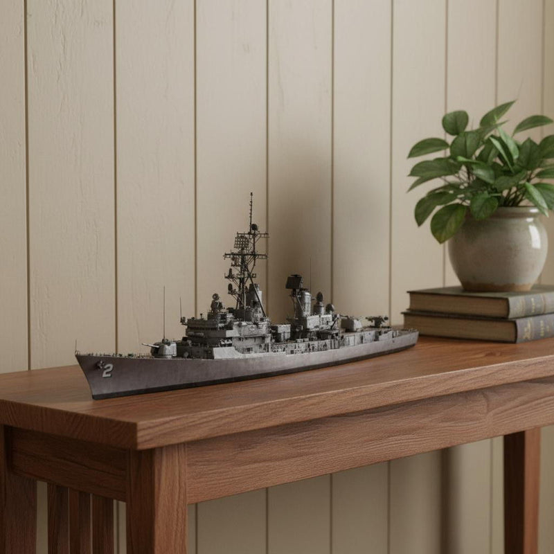 Hand Painted Model Boat (624306) - Dark Gray