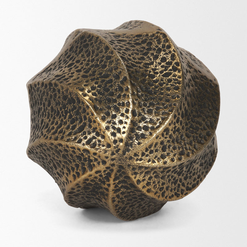 Sphere Tabletop Sculpture (729150) - Antiqued Gold