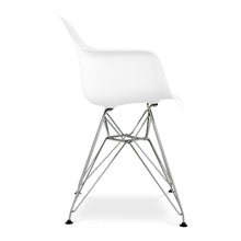 Load image into Gallery viewer, Heavy Duty Plastic Dining Arm Chair - White
