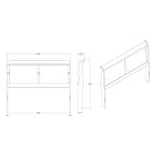 Load image into Gallery viewer, Charlston - Modern Sleigh Design Bed With LED
