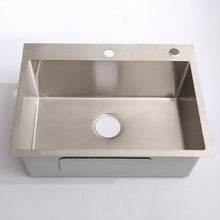 Load image into Gallery viewer, 24" Stainless Steel Washing Sink With Faucet Hoses And Drain Head Only (Update) - Silver
