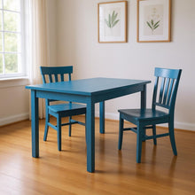 Load image into Gallery viewer, 48" Solid Wood Dining Table - Caribbean Blue
