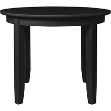 Load image into Gallery viewer, 39" Solid Wood Round Top Dining Room Table - Black
