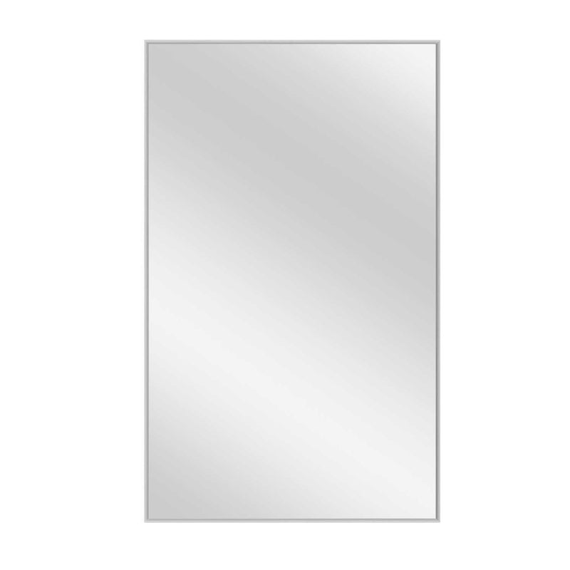 51" Metal Leaning Framed Full Length Mirror - Silver