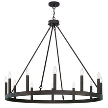 Load image into Gallery viewer, Candle Style Twelve Light Metal Dimmable Chandelier - Bronze

