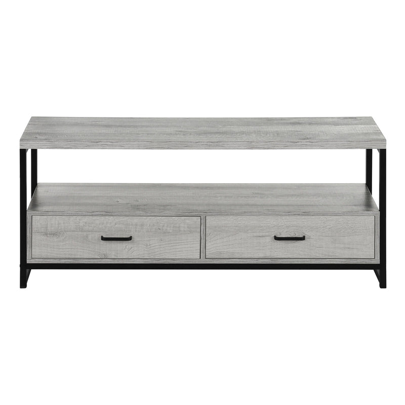 47" Cabinet Enclosed Storage TV Stand - Gray