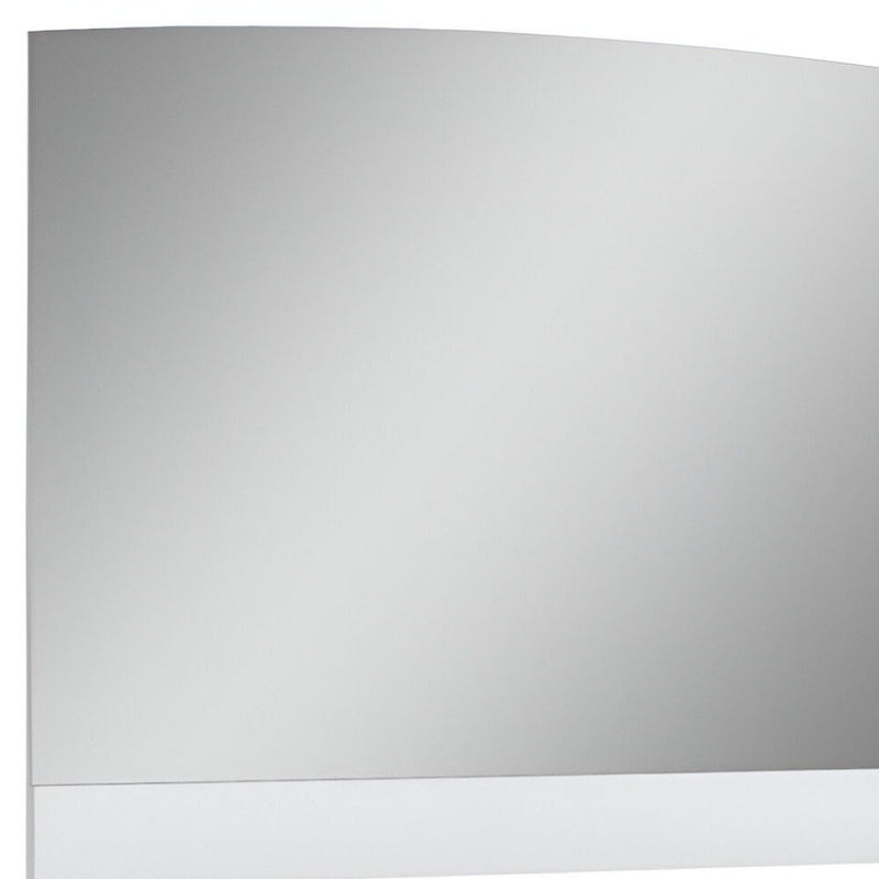 45" Framed Mounted Dresser Mirror - White