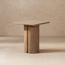 Load image into Gallery viewer, Sonoma - Square Pedestal Side Table - Antique Brown
