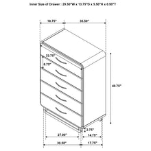 Load image into Gallery viewer, Tully - 5 Drawer Chest - Nutmeg Brown
