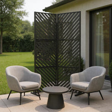 Load image into Gallery viewer, Three Panel Screen Room Divider (720208) - Black
