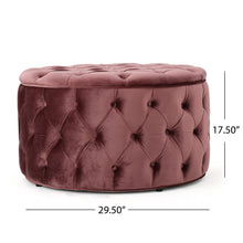 Load image into Gallery viewer, Modern Glam Ottoman Velvet
