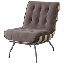Load image into Gallery viewer, Staten - Upholstered Armless Accent Chair - Dark Brown
