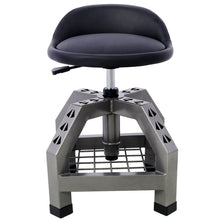 Load image into Gallery viewer, Pneumatic 360 Degree Swivel Stool, Mechanics Rolling Creeper Seat, Heavy Duty Rolling Mechanics Stool, Shop Stool With Casters

