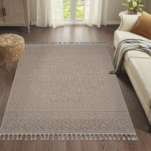 Load image into Gallery viewer, Guros - 6' X 9' Medallion Indoor / Outdoor Area Rug - Beige

