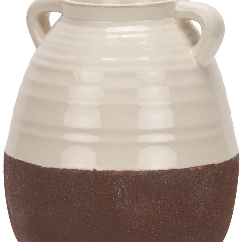 Amphora Table Vase (608357) - Brown / Cream