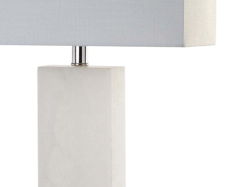 27" Novelty Table Lamp LED With Shade - White