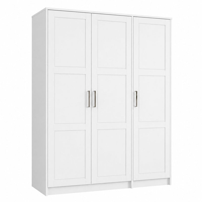 Solid Wood Three Door Combo Dresser (765104) - White