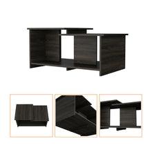Load image into Gallery viewer, 35" Wood Coffee Table With Shelf - Espresso
