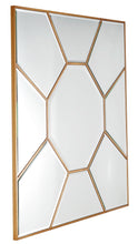 Load image into Gallery viewer, 35" Square Metal Framed Accent Mirror - Gold
