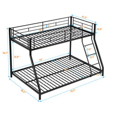 Load image into Gallery viewer, METAL BUNK  BED  TF  BLACK
