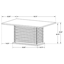 Load image into Gallery viewer, Monette - Rectangle Dining Table With Layered Pedestal Base - Black
