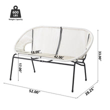 Load image into Gallery viewer, Condessa - Outdoor Patio Wicker Loveseat
