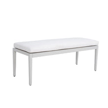 Load image into Gallery viewer, Outdoor Patio Stationary Bench With Sunbrella Fabric Cushion - Grayish
