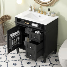 Load image into Gallery viewer, Bathroom Vanity With Top Sink, 2 Drawers &amp; Tip Out Drawer
