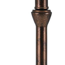 Load image into Gallery viewer, Metal Round Table Lamp With White Drum Shade - Rust
