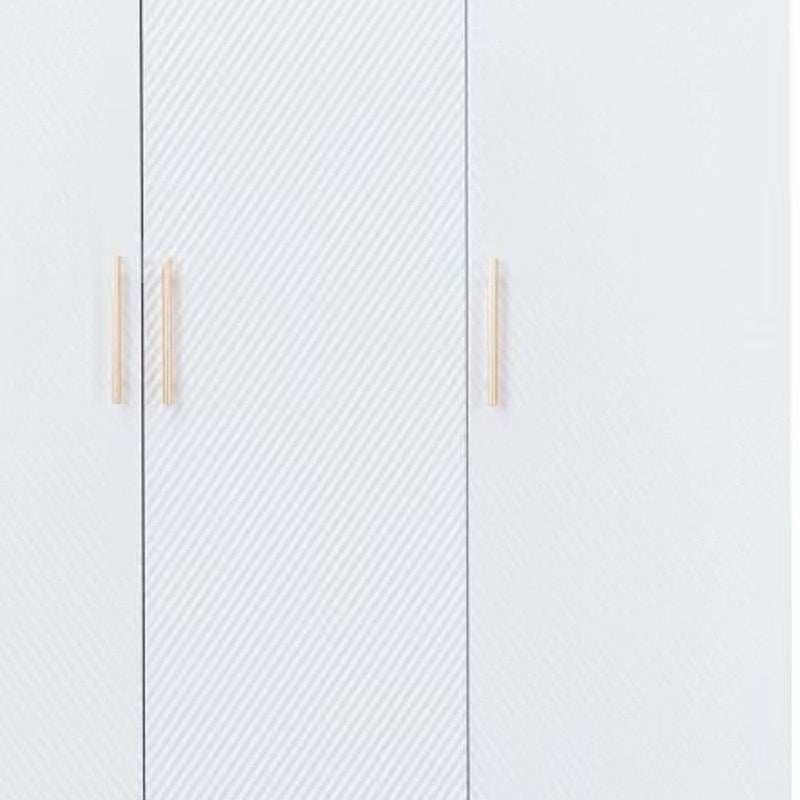 74" Four Door Three Drawer Combo Dresser - White