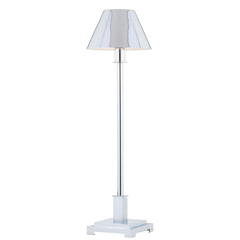 26" Novelty Table Lamp LED With Empire Shade - Silver