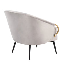Load image into Gallery viewer, Claire - Contemporary / Glam Chair - Black / Silver
