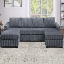 Load image into Gallery viewer, U-Shaped Sectional Set With Cushion Back Armless Chairs Right And Left Arm Chaise
