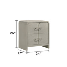 Load image into Gallery viewer, Aria - 2 Drawer Nightstand - Beige
