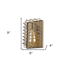 Load image into Gallery viewer, Light Cage Wall Sconce - Gold
