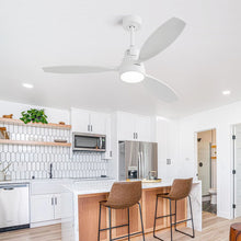 Load image into Gallery viewer, Ceiling Fan With Reversible DC Motor, LED Light, Solid Blades, Remote Control
