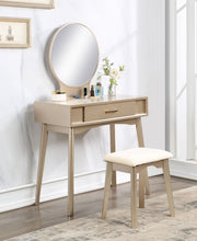Load image into Gallery viewer, Maly - Contemporary Wood Vanity And Stool Set - Gold
