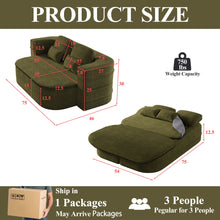 Load image into Gallery viewer, 2 In 1 Foldable Sofa Bed With Multi Functional Blanket, Floor Lounge Sofa
