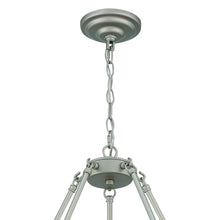 Load image into Gallery viewer, Shaded Ten Light Metal Dimmable Chandelier With Shades - Silver

