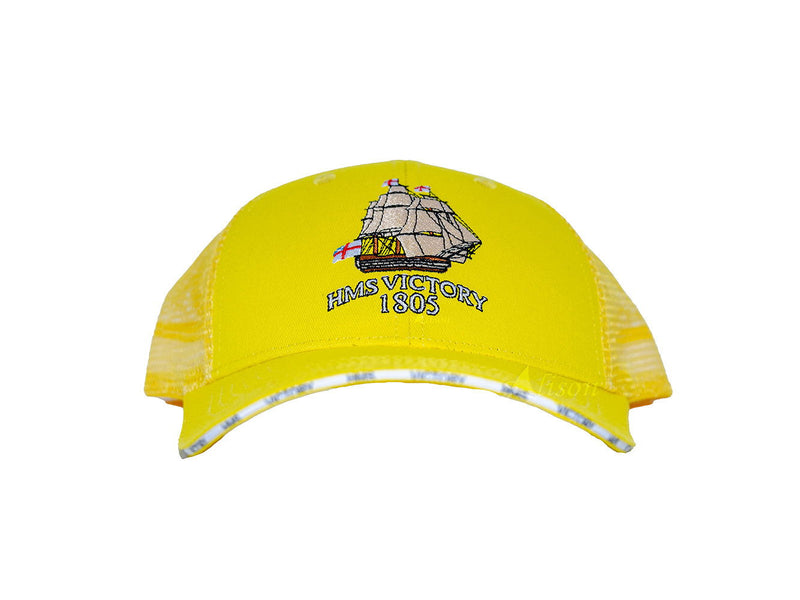 Fabric Hand Painted Model Boat - Yellow