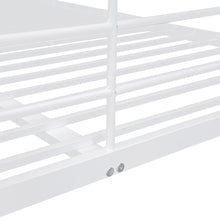 Load image into Gallery viewer, Full XL Over Queen Metal Bunk Bed, White
