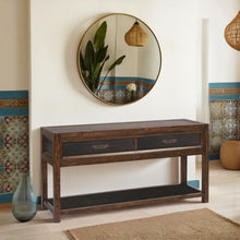 Load image into Gallery viewer, 2 Drawer Sofa Table, 2 Tone - Brown

