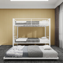 Load image into Gallery viewer, Bunk Bed For Kids, Convertible Frame With Ladders &amp; Guardrail
