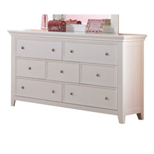 Load image into Gallery viewer, Solid Wood Seven Drawer Triple Dresser - White
