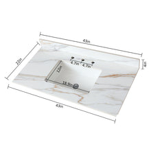 Load image into Gallery viewer, Vanity Top With Undermount Sink And Backsplash, Sintered Stone

